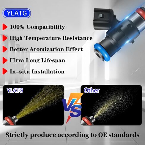 حاقن الوقود YLATG لفورد إسكيب 2009-2012، فيوجن 2009-2012. لمازدا تريبيوت 2009-2011. لميركوري مارينر 2009-2011، ميلان 2010-2011 3.0L 0280158189 (6 قطعة) in Kuwait