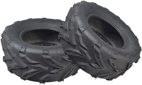إطار خلفي بديل من AlveyTech لمركبة Coleman KT196 ATV (مجموعة من 2) - مقاسات بديلة 16x6-8 إطارات هوائية بدون أنبوب، تصميم على شكل حرف V، جر فائق، دراجات ترابية، سكوتر، دراجة صغيرة، عجلتان in Saudi Arabia