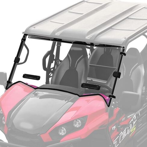 A & UTV PRO Front Full Vented Windshield for Kawasaki Teryx 800 / Teryx4 800 2016-2025, Dustproof Clear Poly Window Adjustable Vents full Windscreen for Kawasaki Teryx Teryx4 Accessories in Saudi Arabia