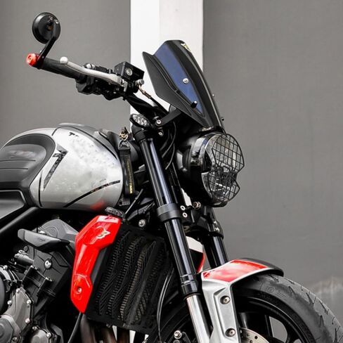 for Trident 660 Front Windshield WindScreen fit for Triu-mph Trident660 2021 2022 2023 2024 2025 Motorcycle Wind Screen Shield Deflector with Bracket (Light Smoke) in Saudi Arabia
