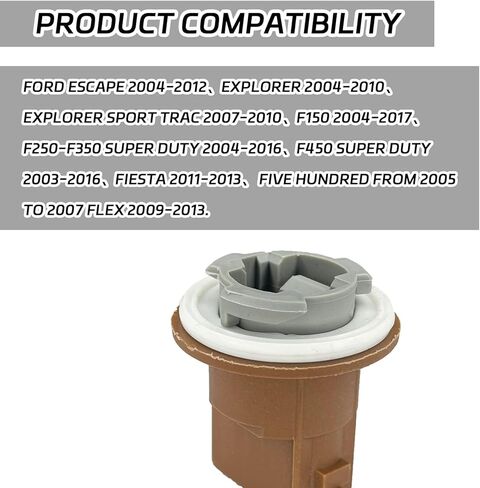 2 PCS Turn Signal Tail Light Socket, Parking Taillight Brake Light Socket Compatible with Ford Focus Fusion F150 F250 F350 Super Duty Ranger Lincoln Mark LT, Turn Signal Lamp Socket in Kuwait