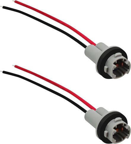 2PCS Pigtail Light Socket T15 Tail Light Socket Adapter Plug 912 920 921 T10 T13 Brake License Plate Lights Bulb Pigtail Wedge Connector Repair Kit Headlight Turn Signal Reverse Lights Retrofit in Kuwait
