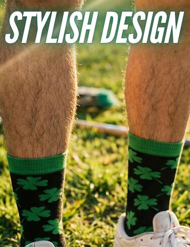 هدايا InnoBeta الأيرلندية للنساء والرجال، جوارب عيد القديس باتريك، هدايا عيد ميلاد ذات طابع أيرلندي، جورب طاقم مقاس واحد in Kuwait