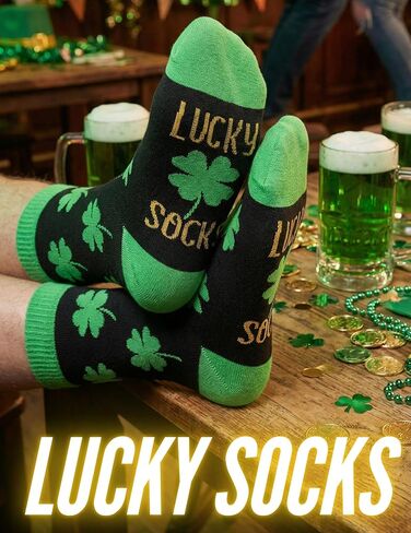 هدايا InnoBeta الأيرلندية للنساء والرجال، جوارب عيد القديس باتريك، هدايا عيد ميلاد ذات طابع أيرلندي، جورب طاقم مقاس واحد in Kuwait