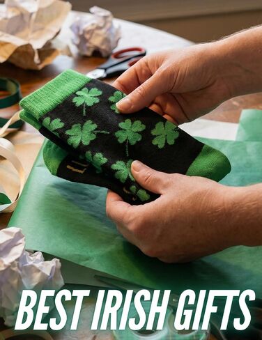 هدايا InnoBeta الأيرلندية للنساء والرجال، جوارب عيد القديس باتريك، هدايا عيد ميلاد ذات طابع أيرلندي، جورب طاقم مقاس واحد in Kuwait