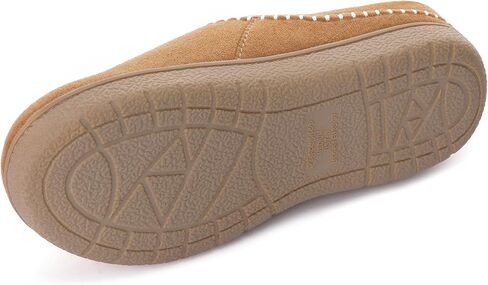 شبشب بدون كعب للسيدات من Zigzagger، حذاء منزلي مريح من الجلد السويدي للاستخدام الداخلي/الخارجي مع إسفنج يحتفظ بالشكل، شبشب مريح بدون كعب (إكرو، مقاس 10) in Kuwait