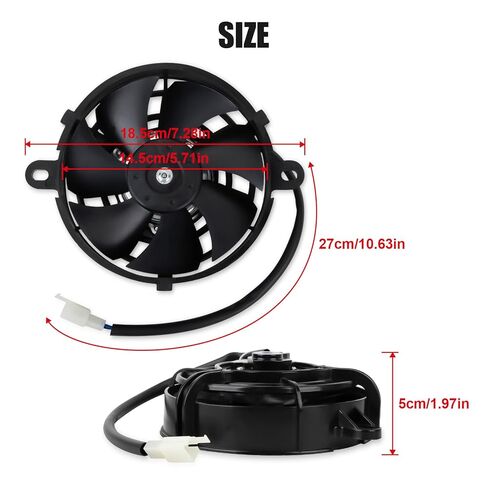 Radiator Cooling Fan - PSLER 5 Inch Motorcycle Radiator Cooler for 150cc 200cc 250cc 300cc Quad ATV UTV 4 Wheeler Dirt Pit Bike Buggy Go Kart in Saudi Arabia