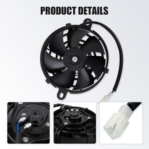 Radiator Cooling Fan - PSLER 5 Inch Motorcycle Radiator Cooler for 150cc 200cc 250cc 300cc Quad ATV UTV 4 Wheeler Dirt Pit Bike Buggy Go Kart in Saudi Arabia