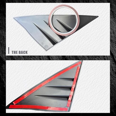 A-Pillar Trim Triangle Window Sticker Compatible with 2020-2025 Tesla Model Y, a Pair of Driver and Passenger Side Trim ABS (Matte Black) in Kuwait