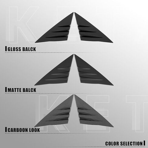 A-Pillar Trim Triangle Window Sticker Compatible with 2020-2025 Tesla Model Y, a Pair of Driver and Passenger Side Trim ABS (Matte Black) in Kuwait