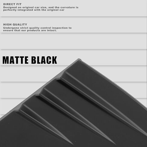 A-Pillar Trim Triangle Window Sticker Compatible with 2020-2025 Tesla Model Y, a Pair of Driver and Passenger Side Trim ABS (Matte Black) in Kuwait