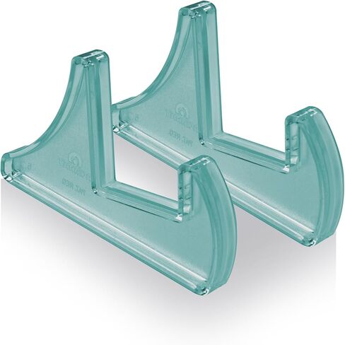 Acrimet Pocket File Holder Vertical Design Brochure Display (for Wall Mount or Countertop Use) (Removable Supports Included) (Letter Size) (Clear Green Color) in Saudi Arabia