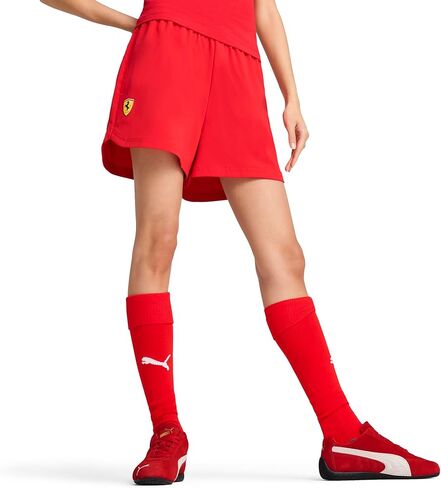 PUMA Womens Scuderia Ferrari Woven Shorts Casual Bottoms Casual - Red in Saudi Arabia