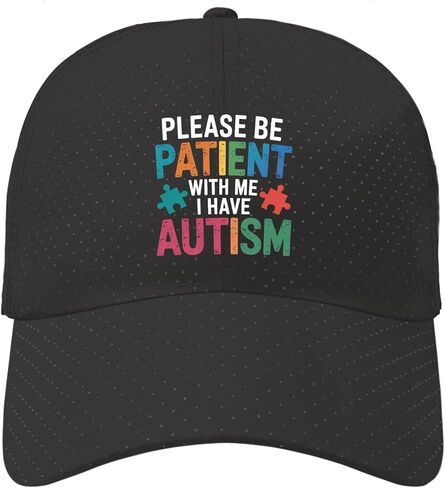 I Have Autism Baseball Hats Funny Cap for Grandma in Saudi Arabia