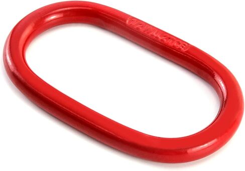 QWORK Oblong Master Link, 1 Pack, 1/2", 4400 lbs, Grade 80 Steel Heavy Duty Chain Lifting Ring, for Lifting and Rigging Applications – Red in Kuwait