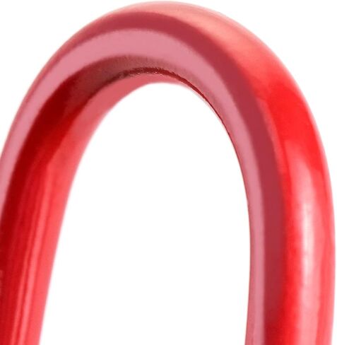 QWORK Oblong Master Link, 1 Pack, 1/2", 4400 lbs, Grade 80 Steel Heavy Duty Chain Lifting Ring, for Lifting and Rigging Applications – Red in Kuwait