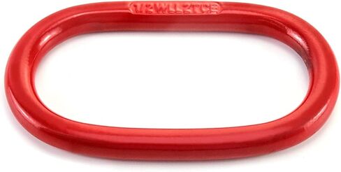 QWORK Oblong Master Link, 1 Pack, 1/2", 4400 lbs, Grade 80 Steel Heavy Duty Chain Lifting Ring, for Lifting and Rigging Applications – Red in Kuwait
