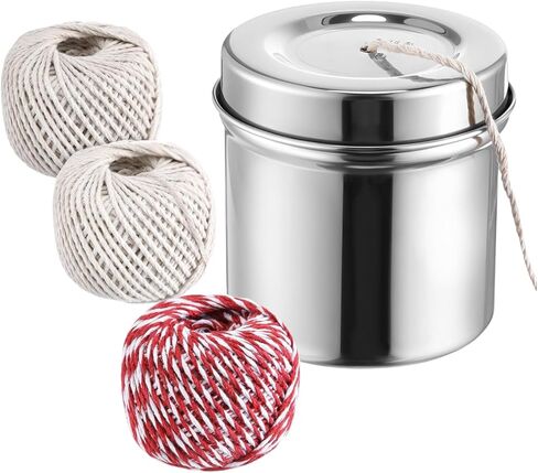 Kitchen Twine with Stainless Steel Dispenser – Cooking Twine for Meat, Cooking String for Roasts, Tying Meat for Cooking in Saudi Arabia