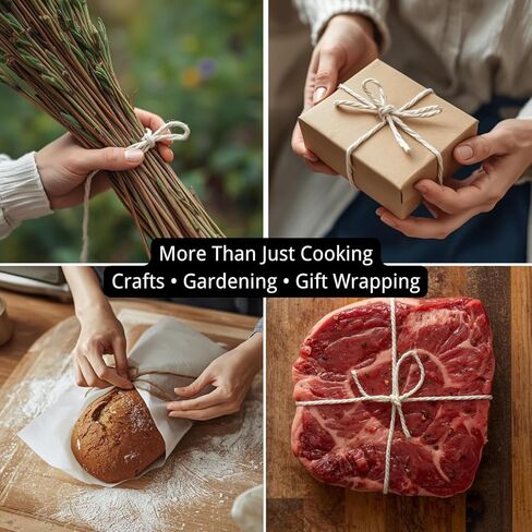 Kitchen Twine with Stainless Steel Dispenser – Cooking Twine for Meat, Cooking String for Roasts, Tying Meat for Cooking in Saudi Arabia