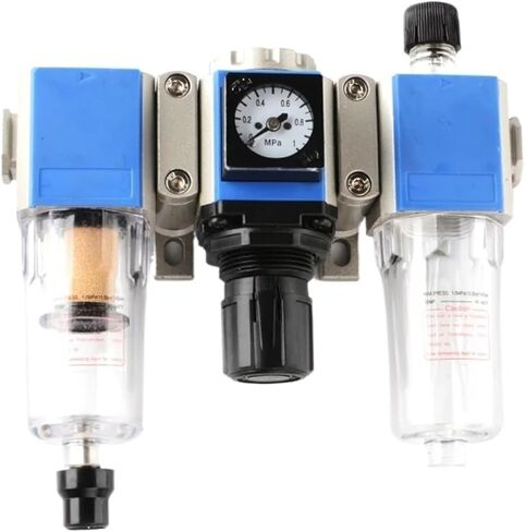1PCS Air Preparation Units GC 200 1/8 1/4 3/8 1/2 Three Units Filter Regulator AIRTAC Type FRL Air Compressor Filter Regulator(GFC200-06 G1-8) in Kuwait