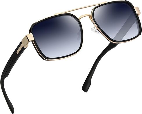 نظارات شمسية Joopin Square Aviator للرجال والنساء نظارات شمسية كلاسيكية مستقطبة للحماية من الأشعة فوق البنفسجية وظلال جسر مزدوج in Kuwait