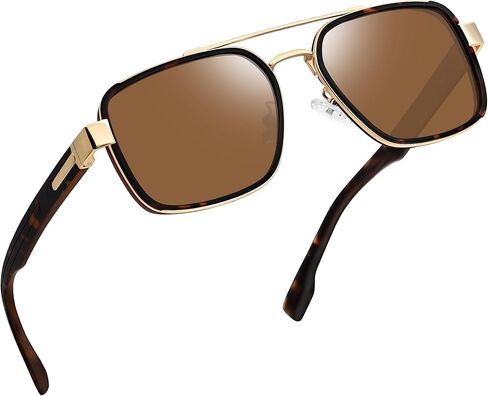 نظارات شمسية Joopin Square Aviator للرجال والنساء نظارات شمسية كلاسيكية مستقطبة للحماية من الأشعة فوق البنفسجية وظلال جسر مزدوج in Kuwait