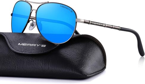 MERRY'S Premium Fashion Style Mens Classic pilot Sunglasses Polarized 100% UV sun glasses for men S8766 in Saudi Arabia