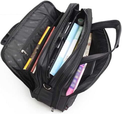 حقيبة كمبيوتر محمول 16 17 19 بوصة، حقيبة قابلة للتوسيع، كمبيوتر للرجال والنساء، كتف، أعمال العمل (16.5 × 12.6 × 4.5 بوصة) in Kuwait