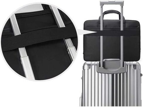 حقيبة كمبيوتر محمول 16 17 19 بوصة، حقيبة قابلة للتوسيع، كمبيوتر للرجال والنساء، كتف، أعمال العمل (16.5 × 12.6 × 4.5 بوصة) in Kuwait