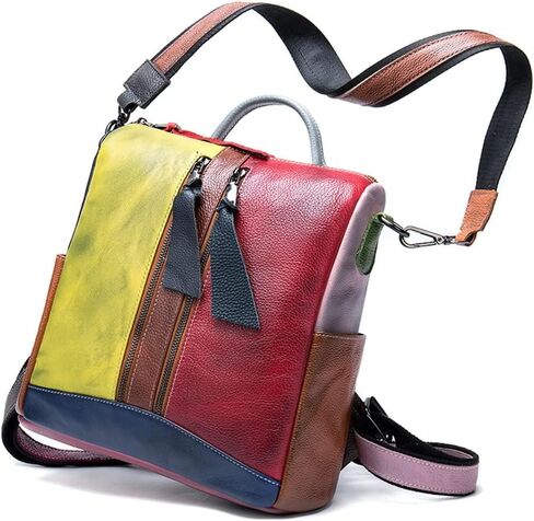 Eysee Fashion backpack women leather, daypack multicolor with large capacity 2022 (Style 1) in Kuwait
