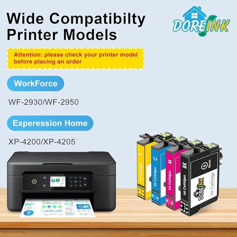 232XL Ink Cartridge Remanufactured for 232XL 232 XLCombo Pack Compatible with WF-2930 WF-2950 XP-4200 XP-4205 Printers, Black Cyan Magenta Yellow 4 Pack in Kuwait