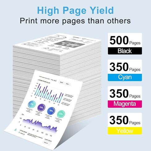 232XL Ink Cartridge Remanufactured for 232XL 232 XLCombo Pack Compatible with WF-2930 WF-2950 XP-4200 XP-4205 Printers, Black Cyan Magenta Yellow 4 Pack in Kuwait