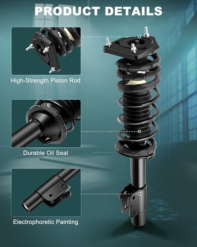 AUTOMUTO Rear Struts Spring Assembly Shock Absorber for Chevrolet Malibu, for Chevrolet Classic, for Oldsmobile Alero, for Oldsmobile Cutlass, for Pontiac Grand Am Replace for 171686 in Saudi Arabia