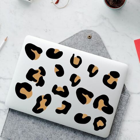 12 Sheets 348 Pcs Leopard Print Wall Decals - Cheetah Print Wallpaper for Bedroom, Living Room, Classroom Decoration in Saudi Arabia
