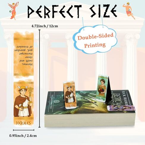 Greek Mythology Magnetic Bookmarks, 30pcs Olympian Gods Magnetic Page Clips Bookmarks, Greek Gods Page Marker Clips, Htabiol Greek Mythology Gifts, Suit for Percy Jackson Party, Camp Half Blood Party in Kuwait