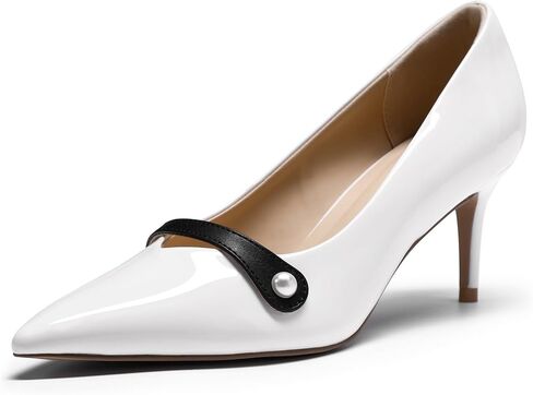 YYNUDA Women's Pumps Pointed Closed Toe Stiletto Ladies Office Wedding Comfortable Dressy High Heels Dress Shoes 2.5 Inches in Kuwait