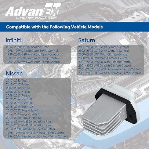277614BA0A محرك منفاخ HVAC متوافق مع إنفينيتي QX60/G20/Q45 نيسان ماكسيما/باثفايندر/روج/NV1500/NV2500/NV3500/X-Trail استبدال 2722670T03 277613SB0A 2776170T03 in Saudi Arabia