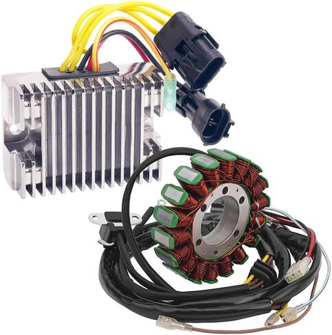 Voltage Regulator Rectifier and Stator Coil Compatible with 400 Scrambler 500 HO Touring 4012192(Rectifier) in Kuwait