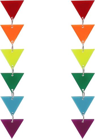 2026 فخر شهر قوس قزح LGBT فخر أقراط للمثليين مثليه ثنائيي الجنس خفيفة الوزن الاكريليك القلب الحب LGBTQ استرخى أقراط مجوهرات اكسسوارات in Kuwait