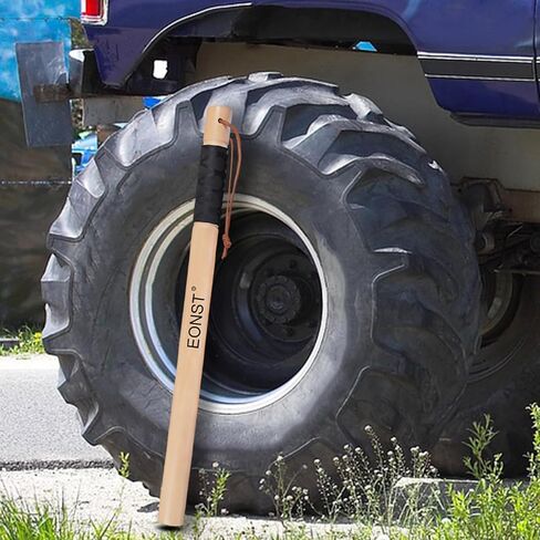 Home/Car/Self Defense Weighted Wooden Tire Thumper Fish bat Truckers Tool for Checking tire Pressure Dog Defense Stick Tire Checking bat in Kuwait
