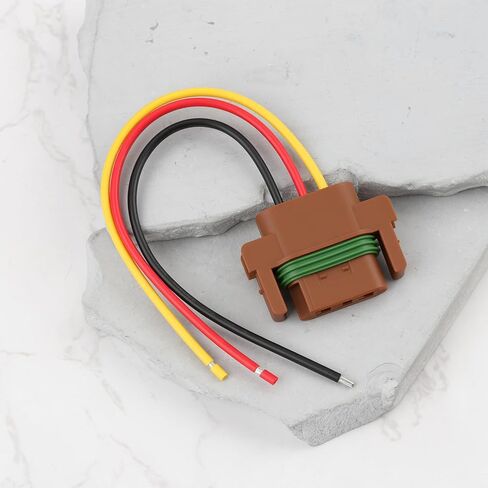 2pcs 3-Pin Turn Signal Connector 55077120AF Compatible with Dodge Ram 2500 2003-2009 15cm Wires in Saudi Arabia