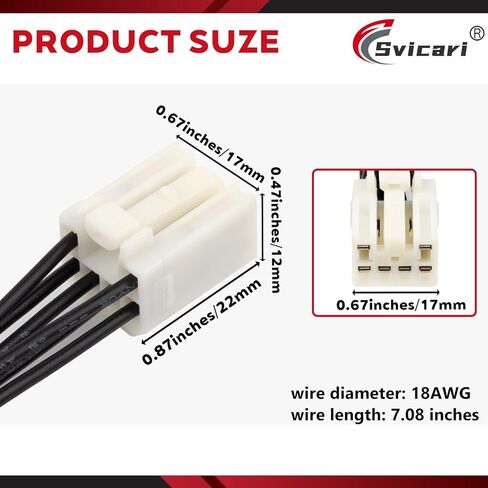 Tail Lamp Connector Wiring Harness Pigtail Plug Fit for KIA Forte Optima Spectra5 for Toyota Highlander 2001-2007 2PCS in Kuwait