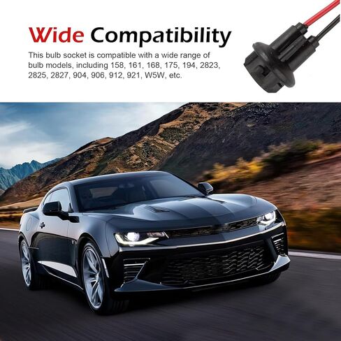 5 قطع 194 مقبس لمبة مع سلك ضفيرة، T10 W5W لمبات LED للسيارة موصل محول مقابس سلكية مسبقًا، ضوء خلفي ومحول مقبس إضاءة جانبي، عالمي لمعظم السيارات والشاحنات وسيارات الدفع الرباعي in Kuwait