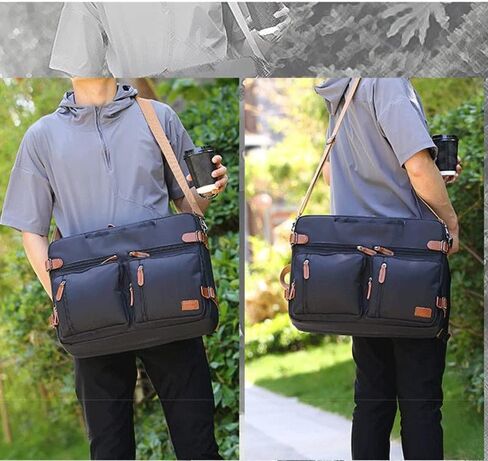 15.6/17.3Inch Laptop Backpack Fashion Travel Business Convertible Nylon Waterproof Backpack(B,.6inch) in Kuwait