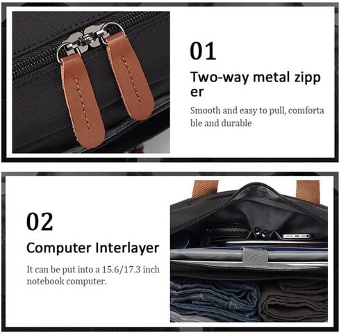 15.6/17.3Inch Laptop Backpack Fashion Travel Business Convertible Nylon Waterproof Backpack(B,.6inch) in Kuwait