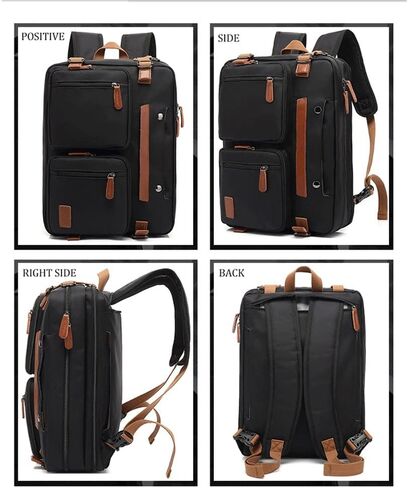 15.6/17.3Inch Laptop Backpack Fashion Travel Business Convertible Nylon Waterproof Backpack(B,.6inch) in Kuwait