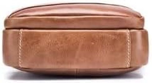 Leather Laptop Messenger Bag - Water-Resistant Shoulder Satchel Crossbody, Briefcase for Work College(Black) in Kuwait