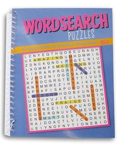 Show-Offs Spiral Bound Miniature Puzzle Book for Car, Office, or Quiet Play - 80 Pg (Wordsearch Vol. 5) in Saudi Arabia