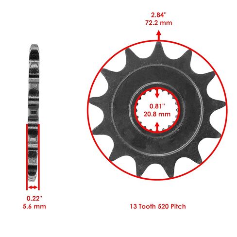 Caltric Blue O-Ring Drive Chain and Sprockets Kit Compatible with Yamaha YZ250F 2005-2009 2011 in Saudi Arabia
