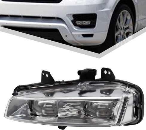 مصباح مصابيح الضباب الأمامي LED يناسب 2012-2015 Land Range Rover Evoque، OEM # LR026090، LR026089، استبدال مباشر (جانب السائق الأيسر) in Kuwait